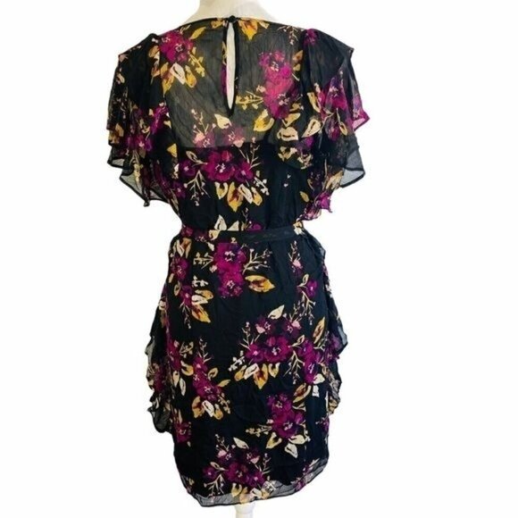Jessica Simpson Ruffled Floral-Print maternity Dress Size Small - Picture 3 of 9